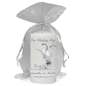 Personalised Thank you Wedding Favour - Hand To Hand Silver