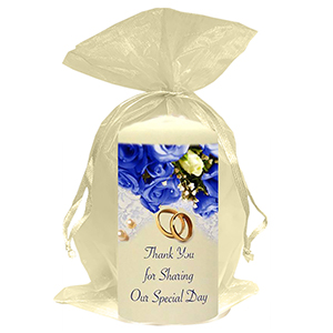 Personalised Thank you Wedding Favour - Hand To Hand Silver