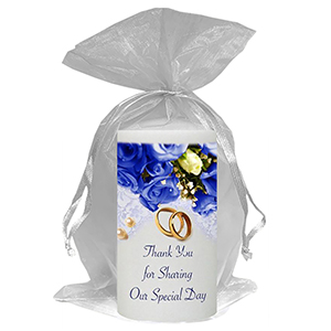 Personalised Thank you Wedding Favour - Hand To Hand Silver