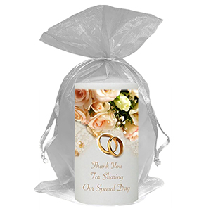 Personalised Thank you Wedding Favour - Hand To Hand Silver