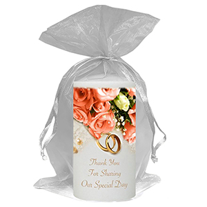 Personalised Thank you Wedding Favour - Hand To Hand Silver