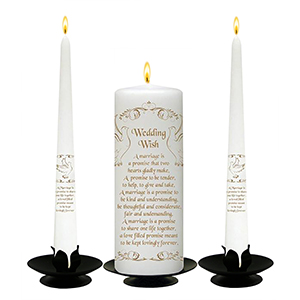 Personalised Wedding Candles - Wedding Wish