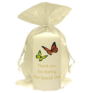 Personalised Thank you Wedding Favour - Hand To Hand Silver