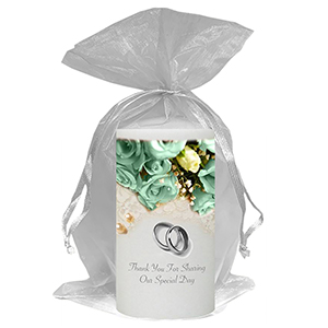 Personalised Thank you Wedding Favour - Family Crest Black script