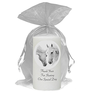 Personalised Thank you Wedding Favour - Family Crest Black script