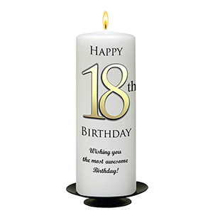 Personalised Birthday Candle - Red Newpaper with photo