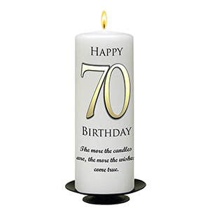 Personalised Birthday Candle - Red Newpaper with photo