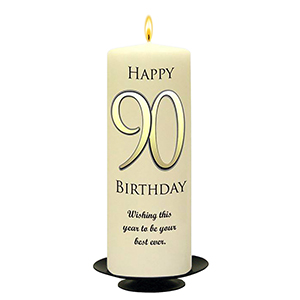 Personalised Birthday Candle - Red Newpaper with photo
