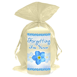 Personalised Remembrance Favour Candle - Tuilip