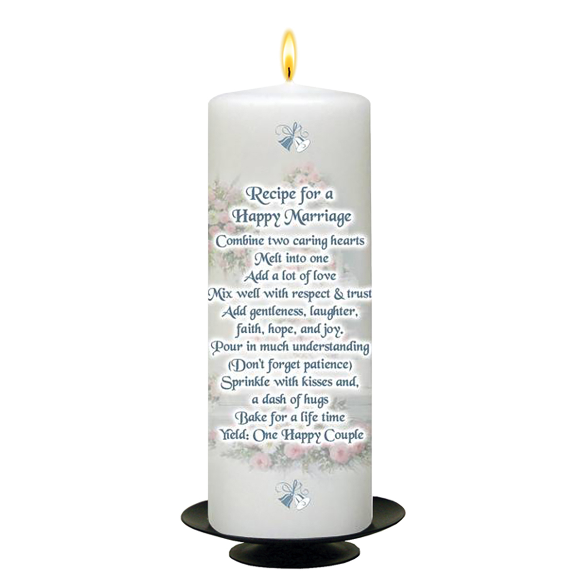 Wedding Candle Gift - Wedding Recipe Wedding Bells & Cake