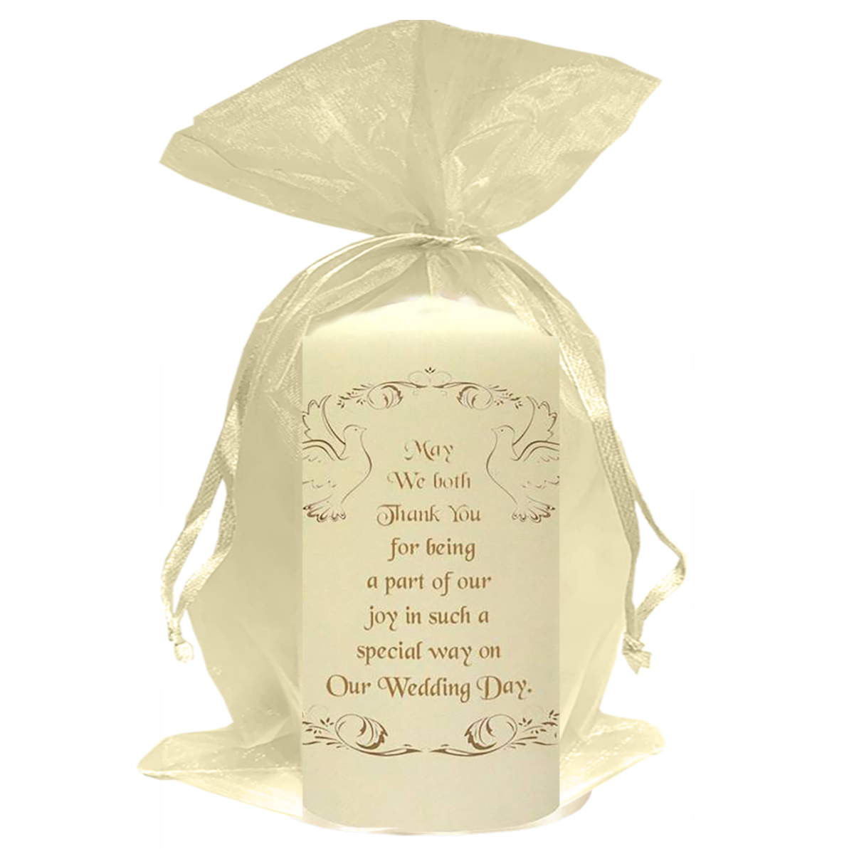 Personalised Wedding Candles - Wedding Wish
