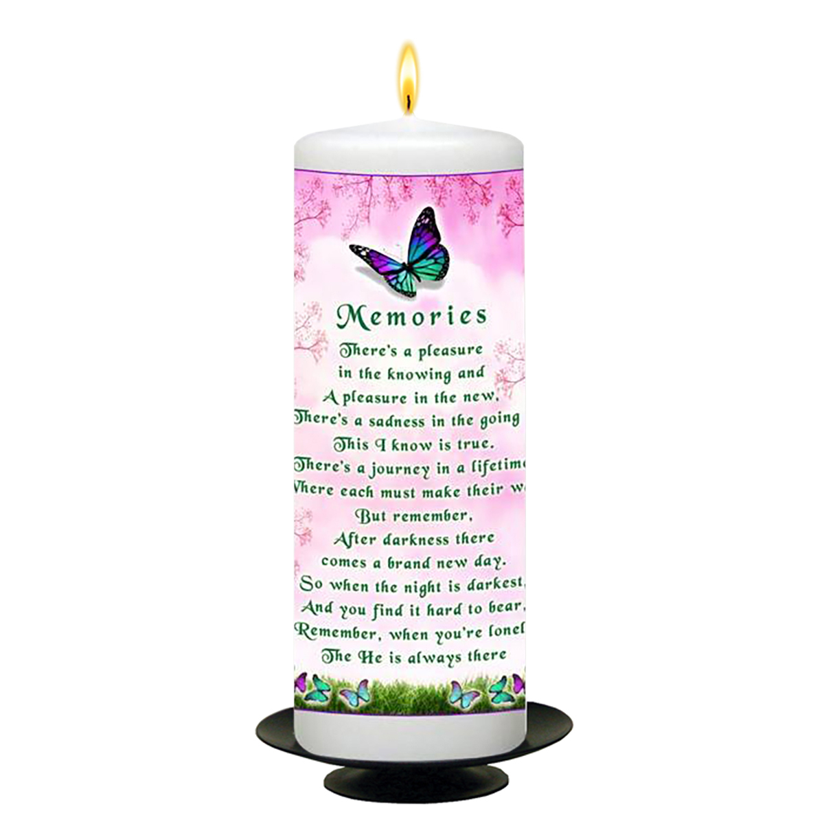 Personalsied Inspirational Candle Gift - Sayings Memories