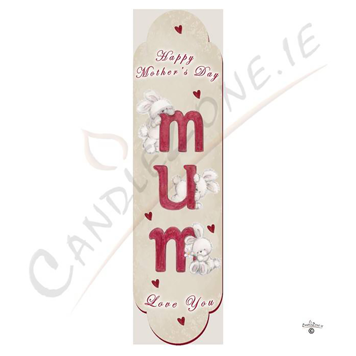 Personalised Mothers Day Candle Gift - Bunnies