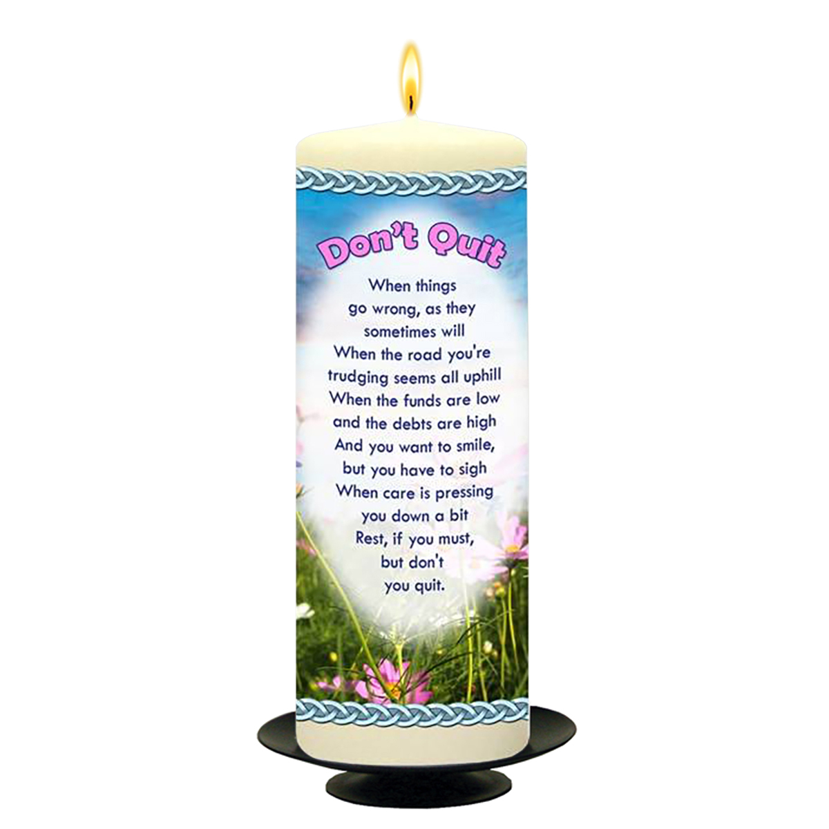 Personalsied Inspirational Candle Gift - Butterfly Dont Quit
