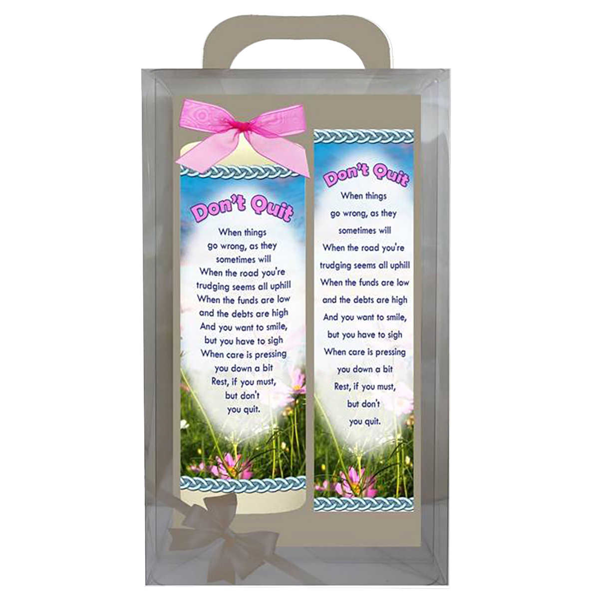 Personalsied Inspirational Candle Gift - Butterfly Dont Quit