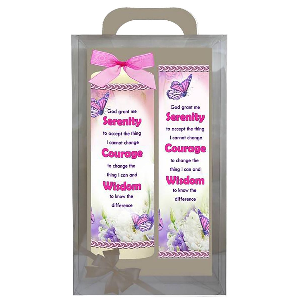 Personalsied Inspirational Candle Gift - Butterfly Serenity