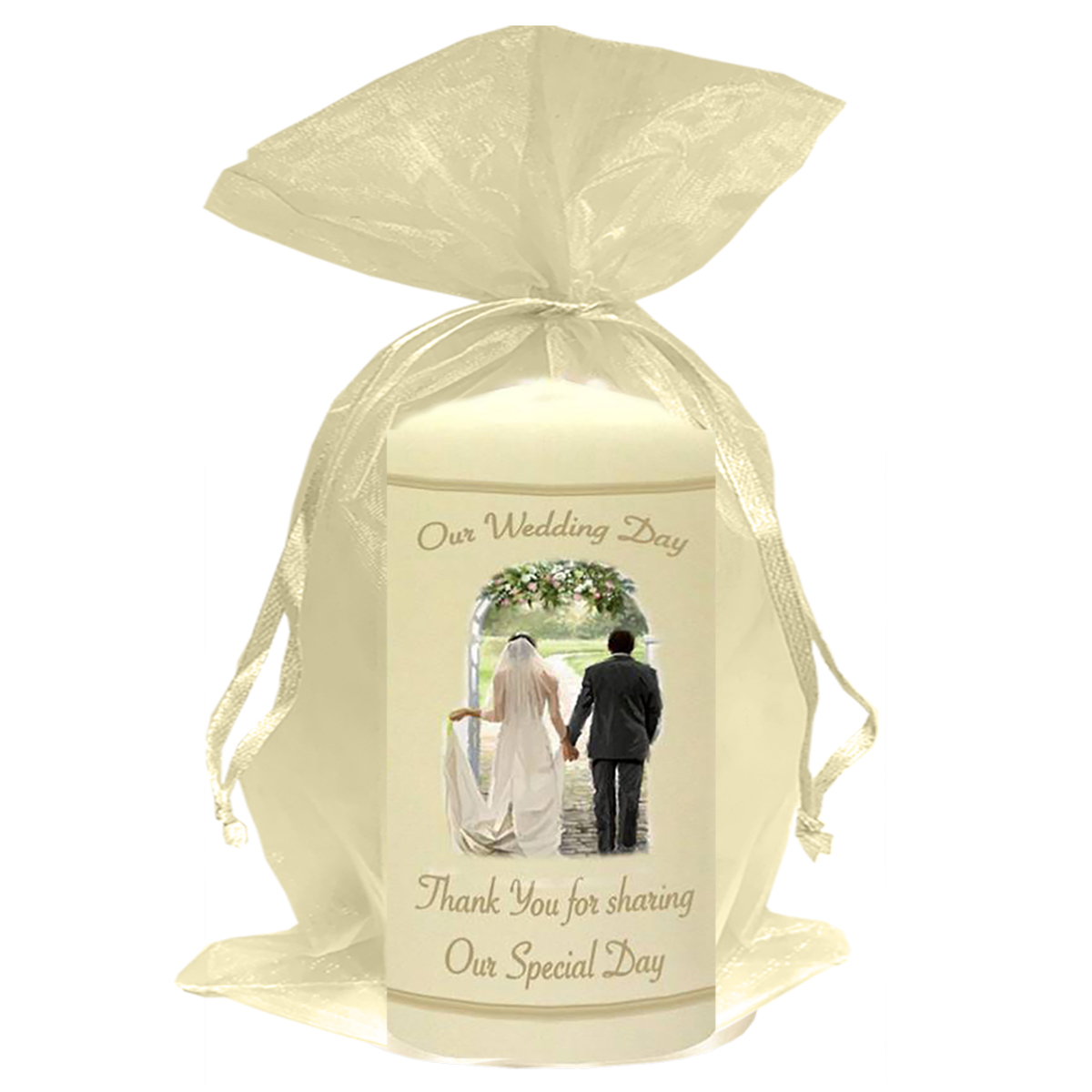 Personalised Thank you Wedding Favour - Together Forever Gold