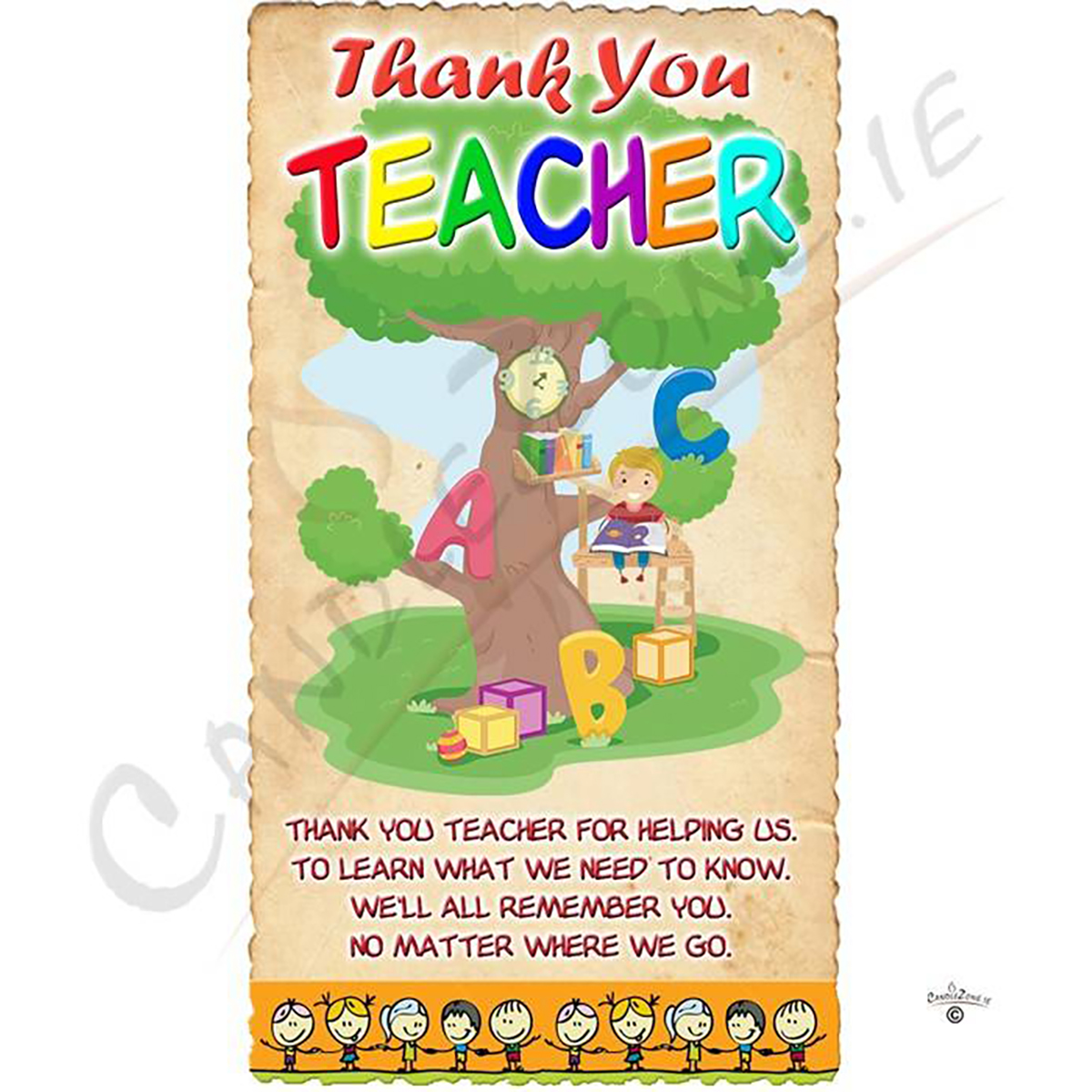 Personalised Thank You Teacher Candle Gift - Learning Treehouse