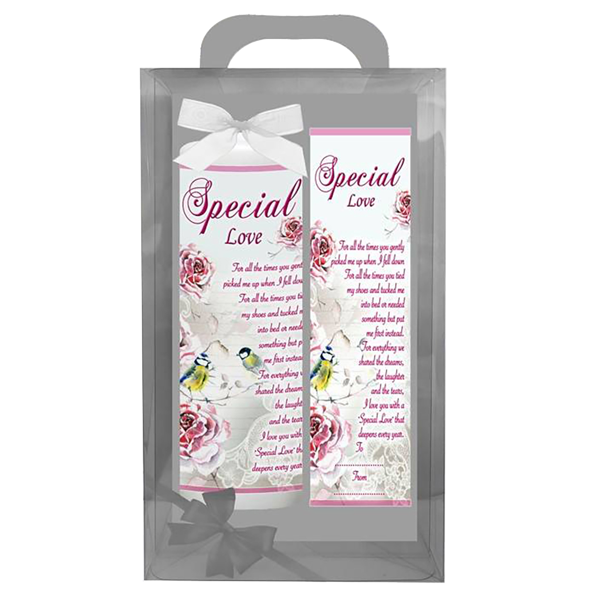 Personalsied Inspirational Candle Gift - Sayings Range Special Love