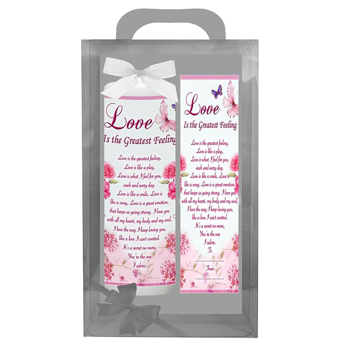 Personalsied Inspirational Candle Gift - Sayings Range Love Is