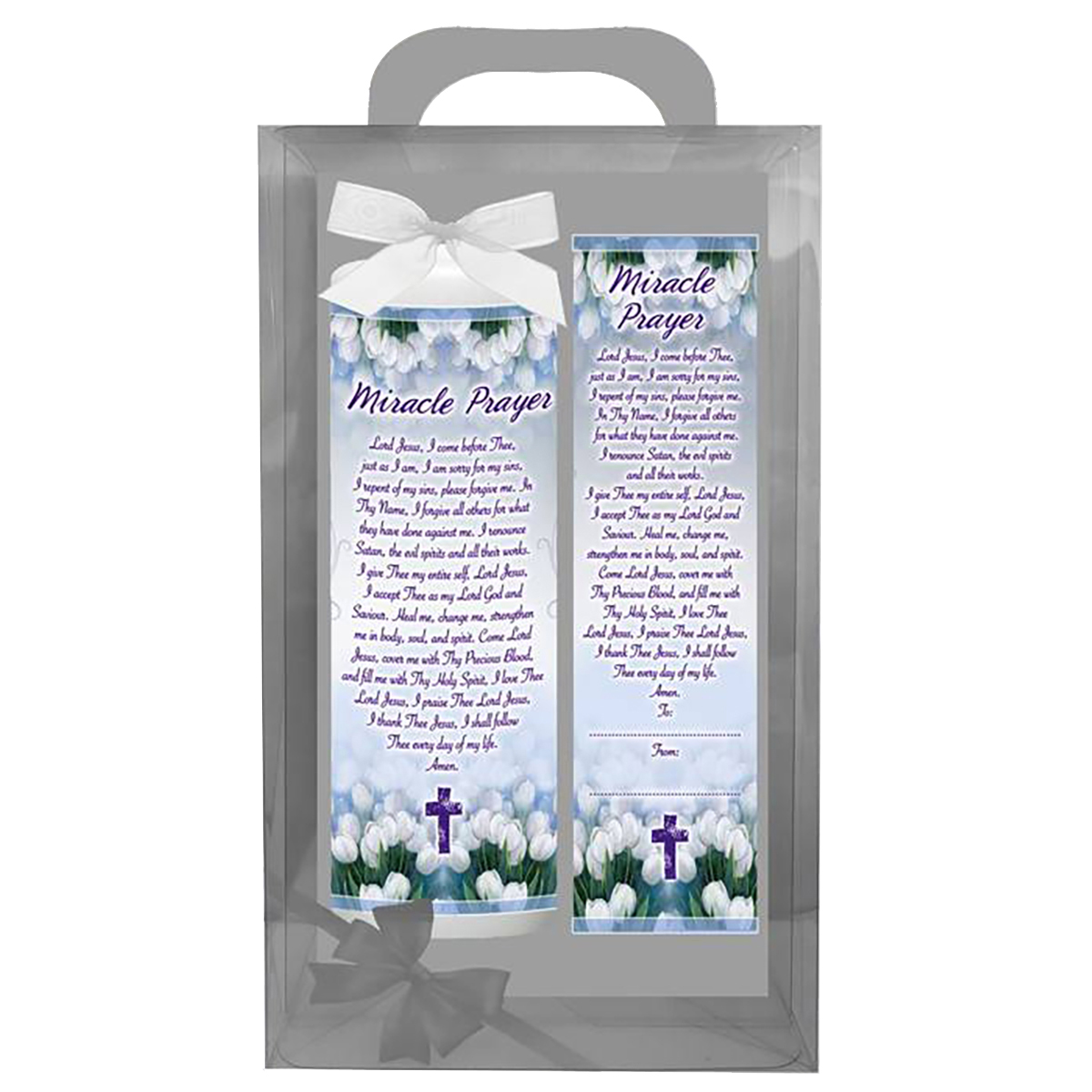 Personalsied Inspirational Candle Gift - Miracle Prayer