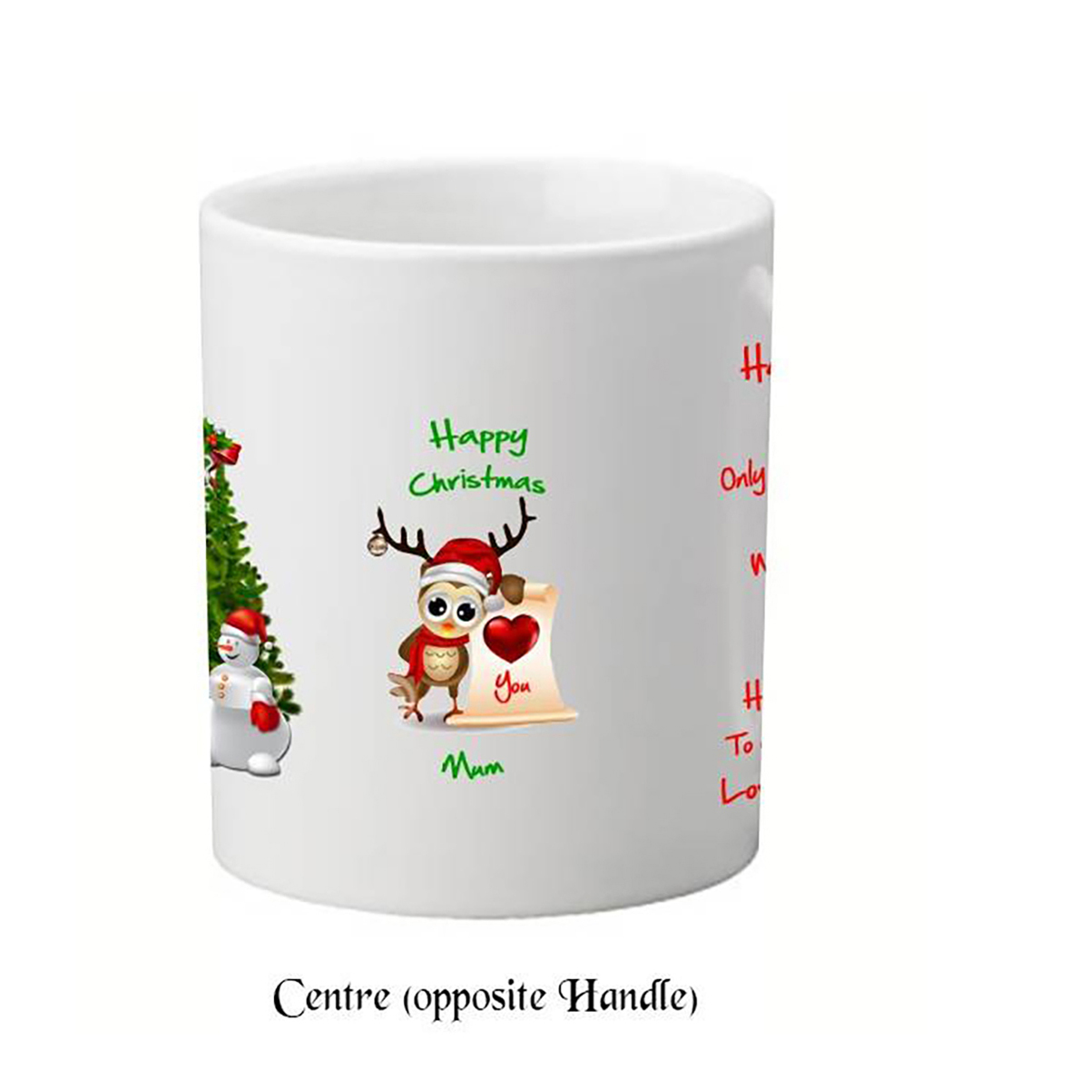 Personalised Chritsmas Mug Gift - Mum & Santa