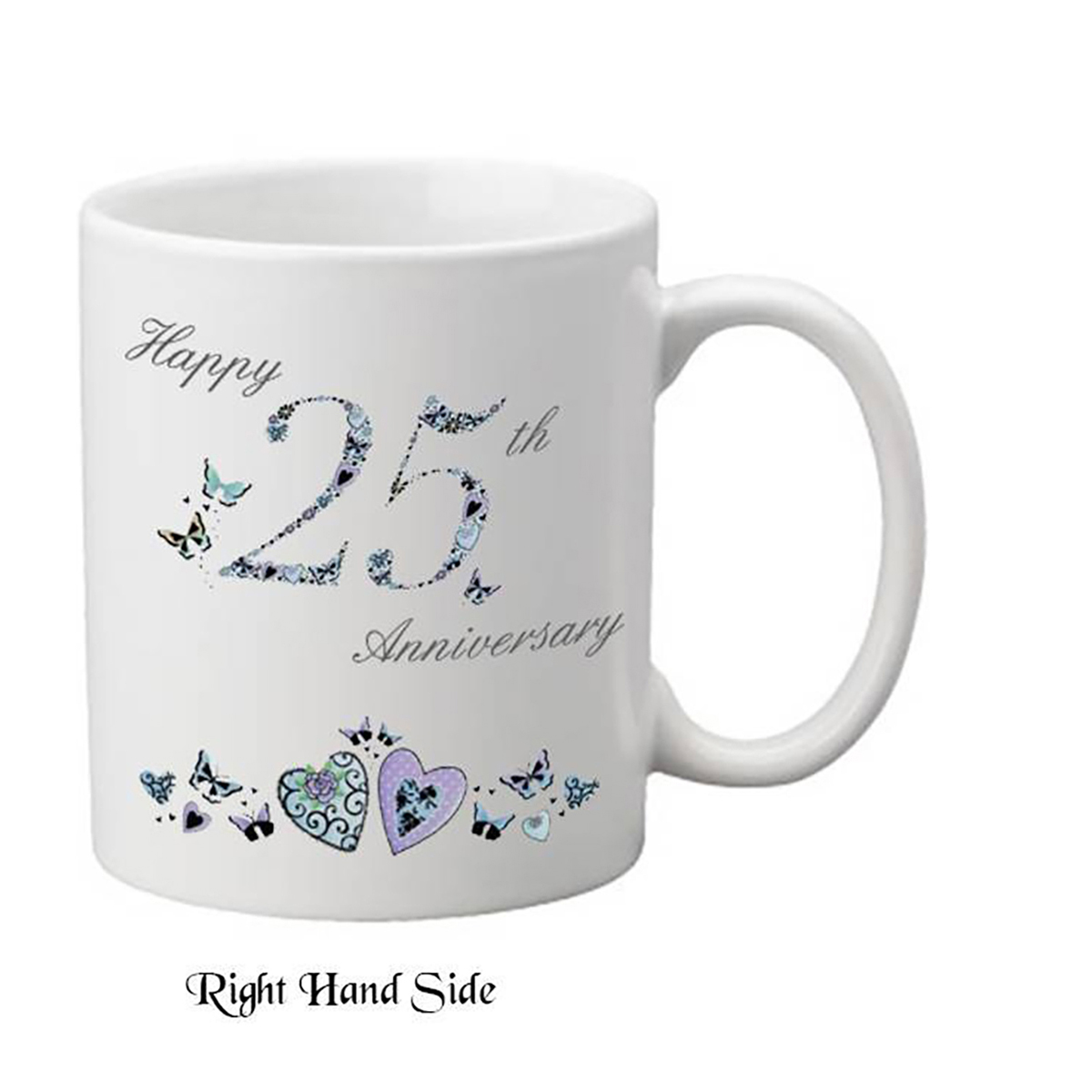 Personalised Wedding Annversary Mug - 25th Anniversary