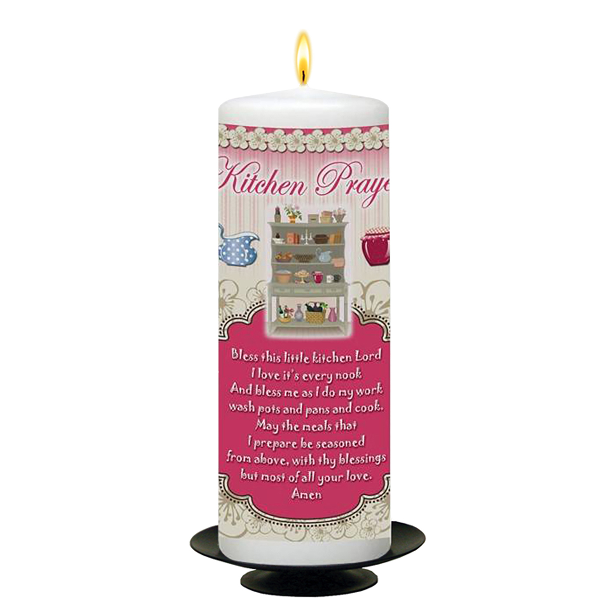Personalised New Home Candle Gift - Kitchen Prayer
