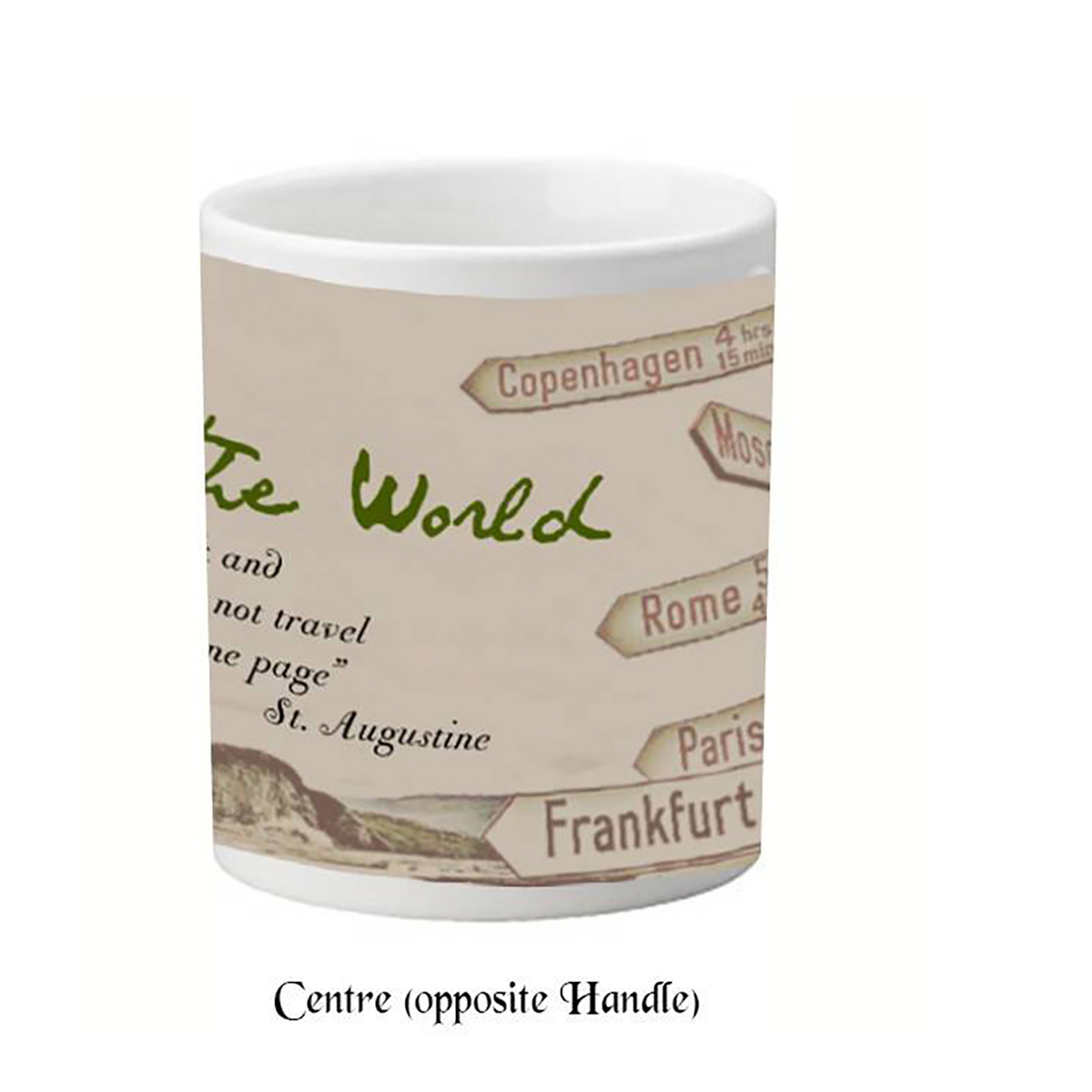 Personalised Mug Gift - Travel the World Personalised