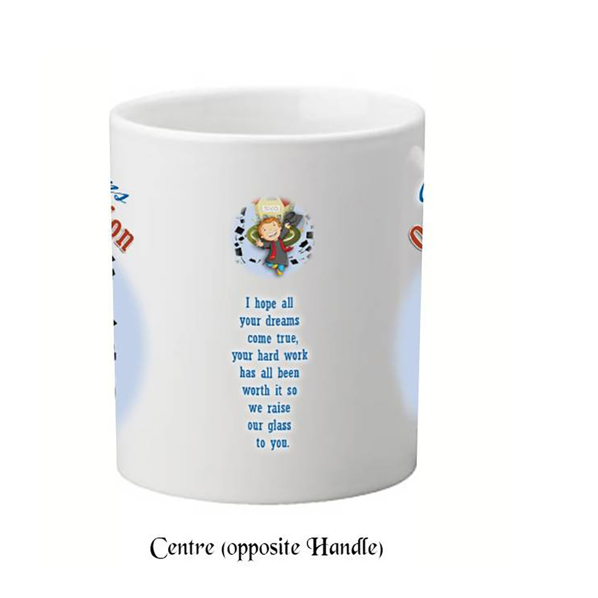 Personalised Graduation Mug Gift - School & Graduation Caps