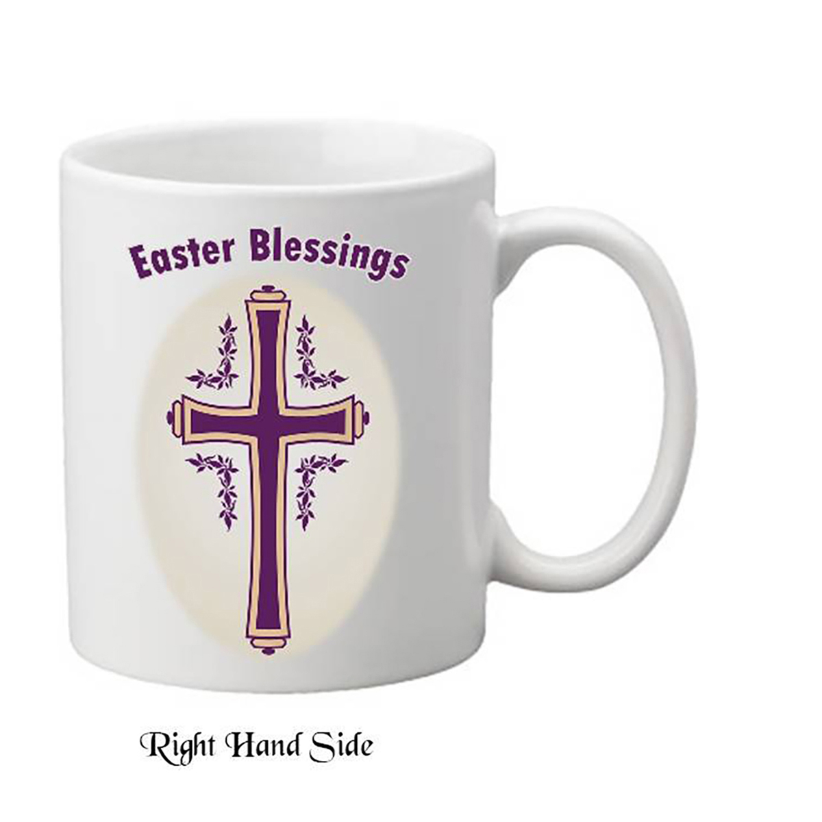 Personalised Easter Mug Gift - Floral Cross