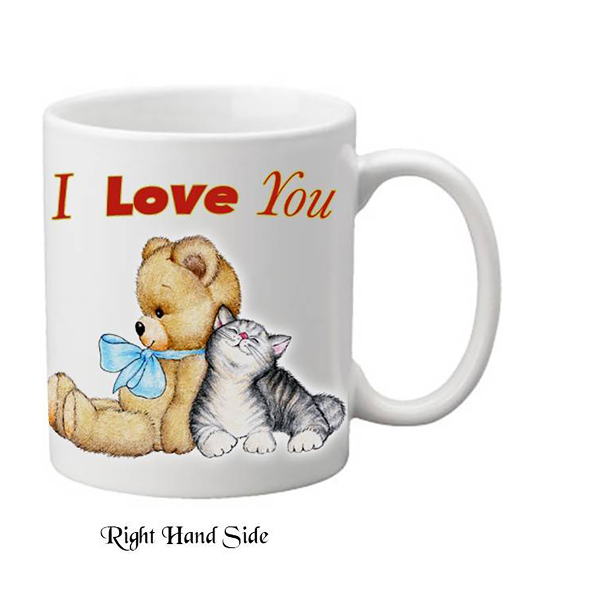 Personalised Mug Gift - Bear & Cat Mug