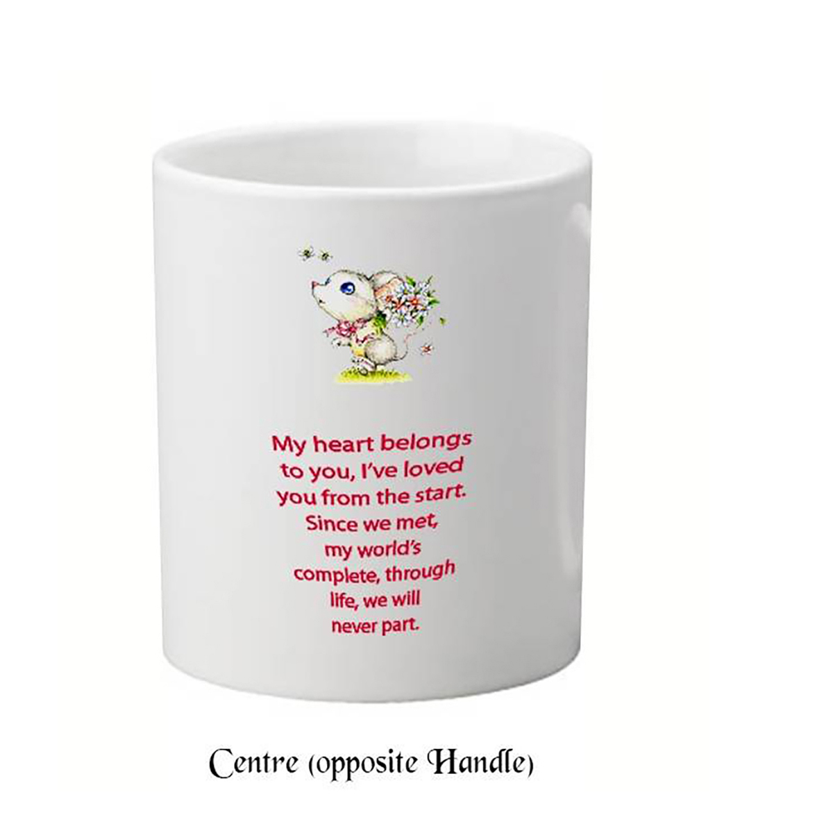Personalised Mug Gift - Bunny & Flowers