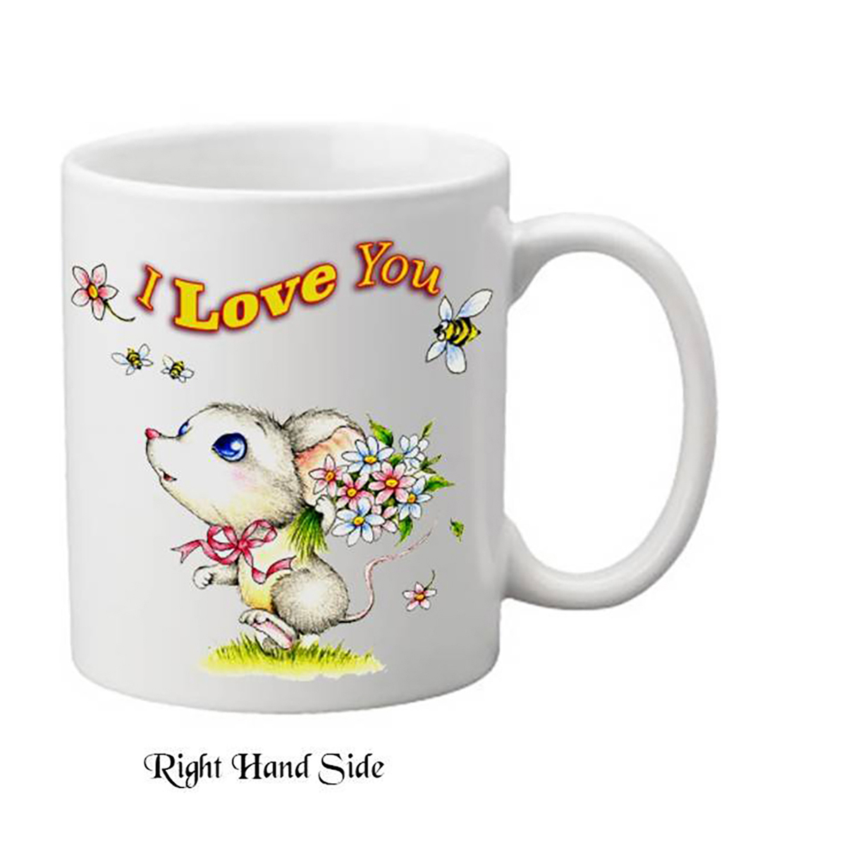 Personalised Mug Gift - Bunny & Flowers