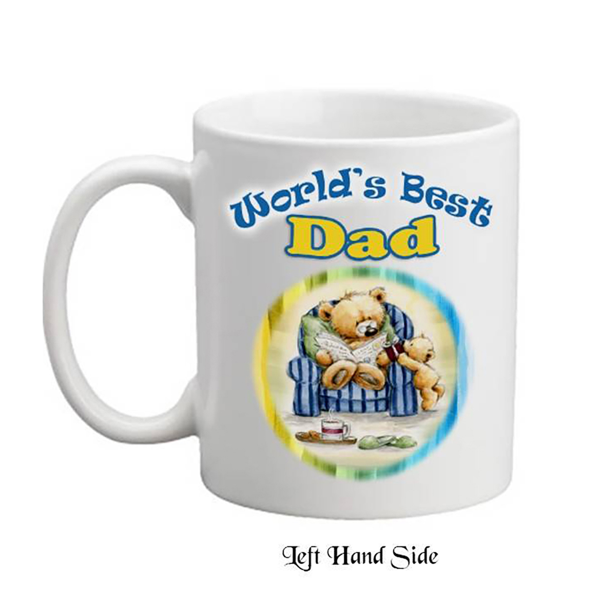 Personalised Slate & Mug Gift - Daddy Bear in Chair