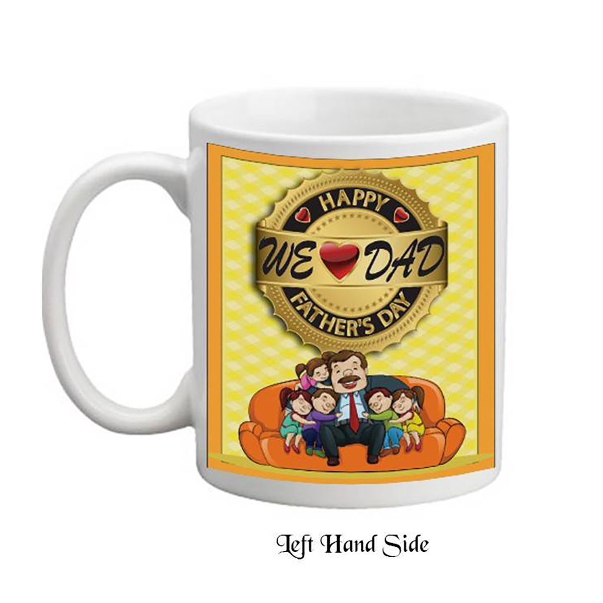 Personalised Slate & Mug Gift - Dad Family Hug
