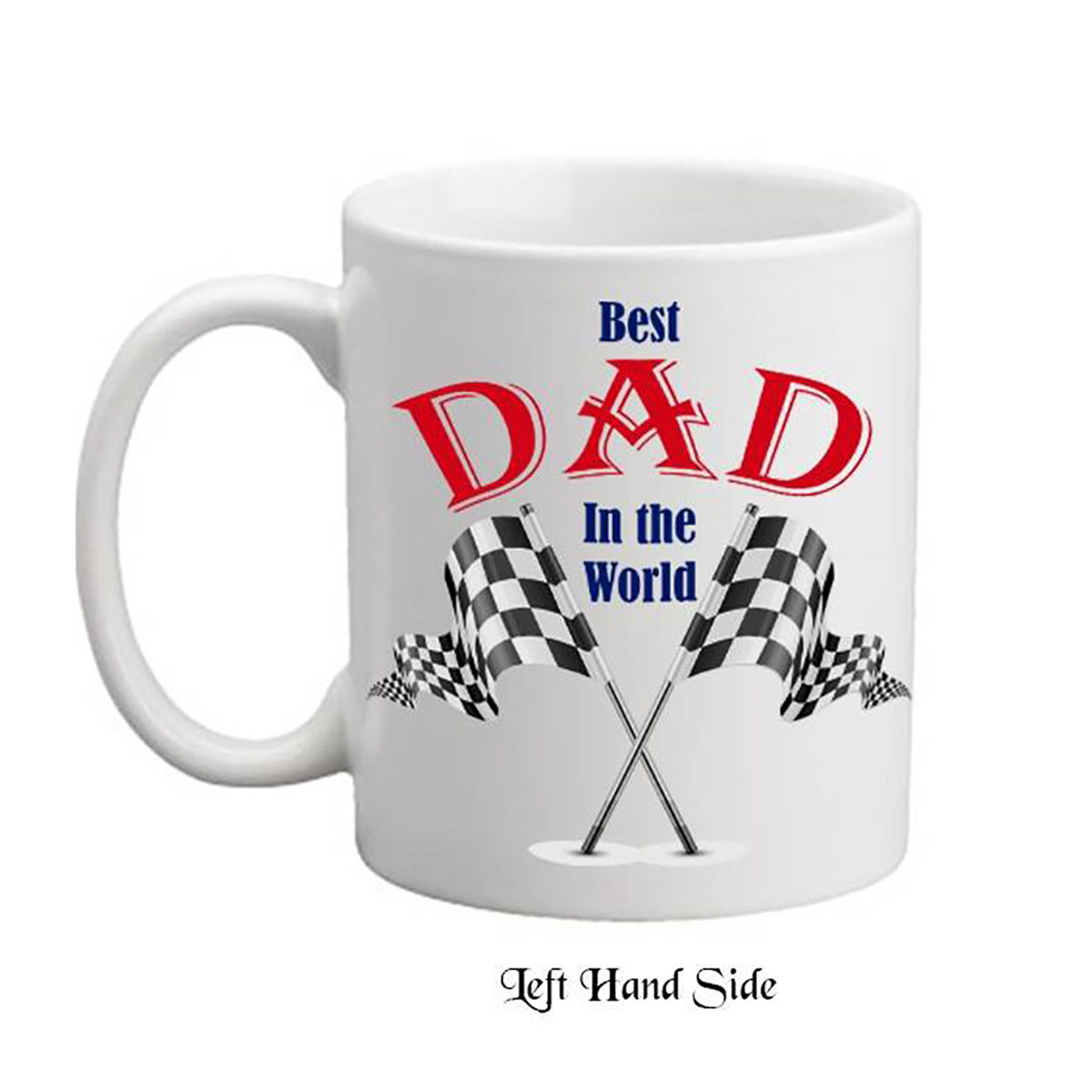 Personalised Slate and Mug Gift - Chequered Flags