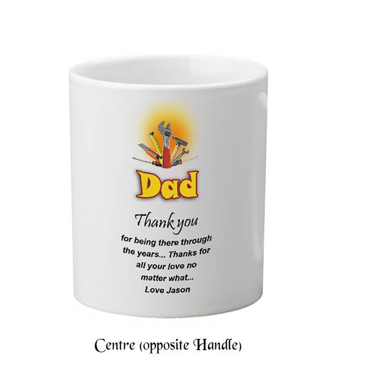 Personalised Slate & Mug Gift - Dads Tools with Photo