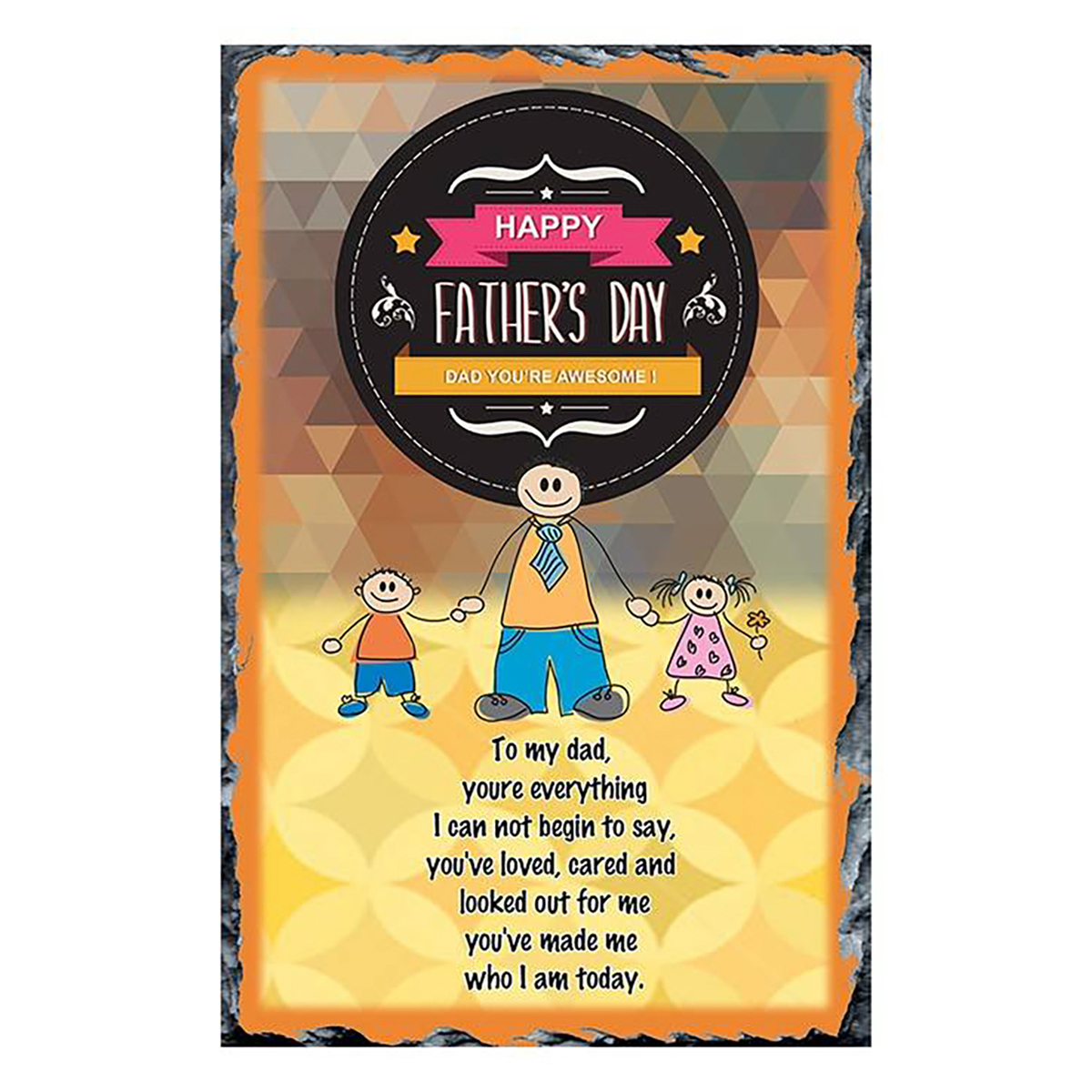 Personalised Mug Gift - Awesome Dad Badge Mug & Slate Gifts