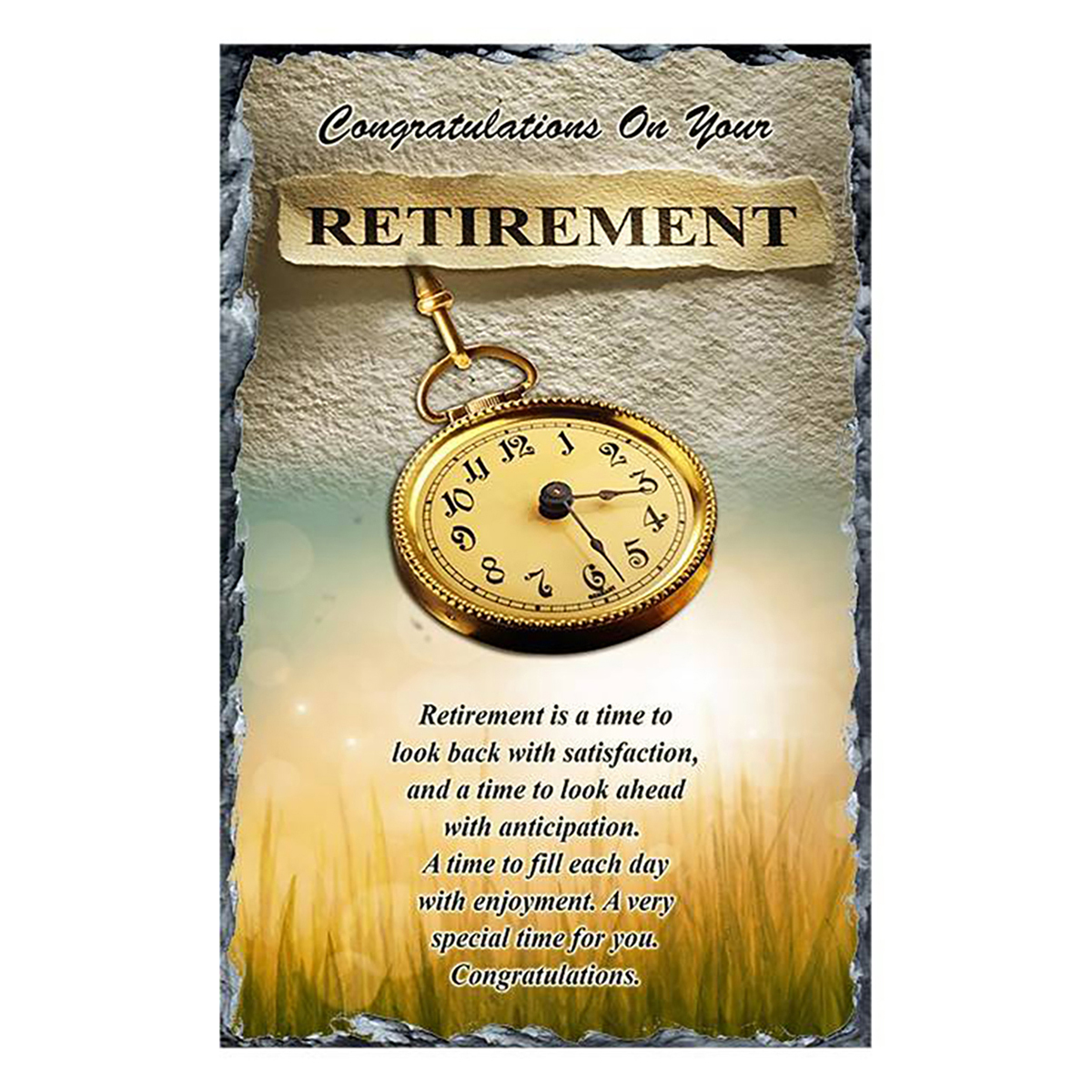 Personalsied Retirement Slate Gift - Watch