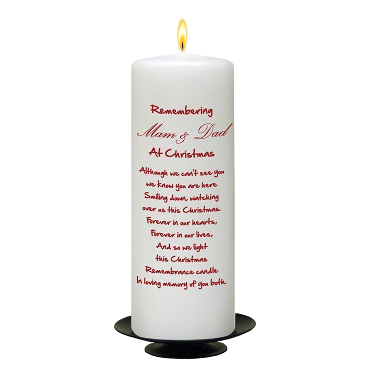 Personalised Christmas Remembrance Candle - Winter Scene