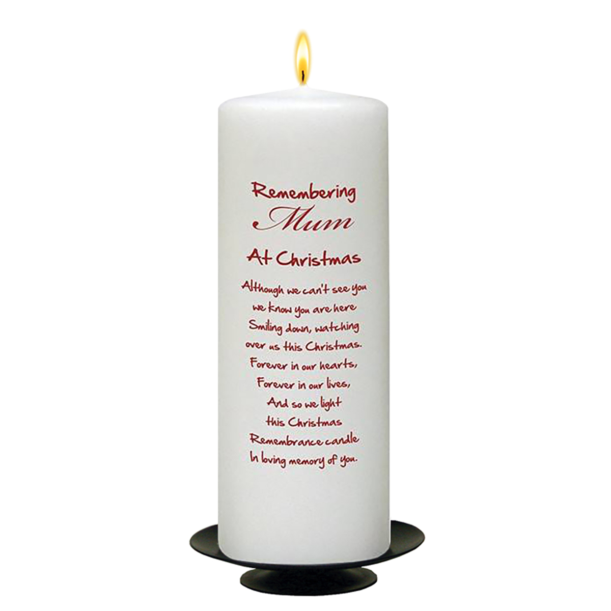 Personalised Christmas Remembrance Candle - Bench & Photo