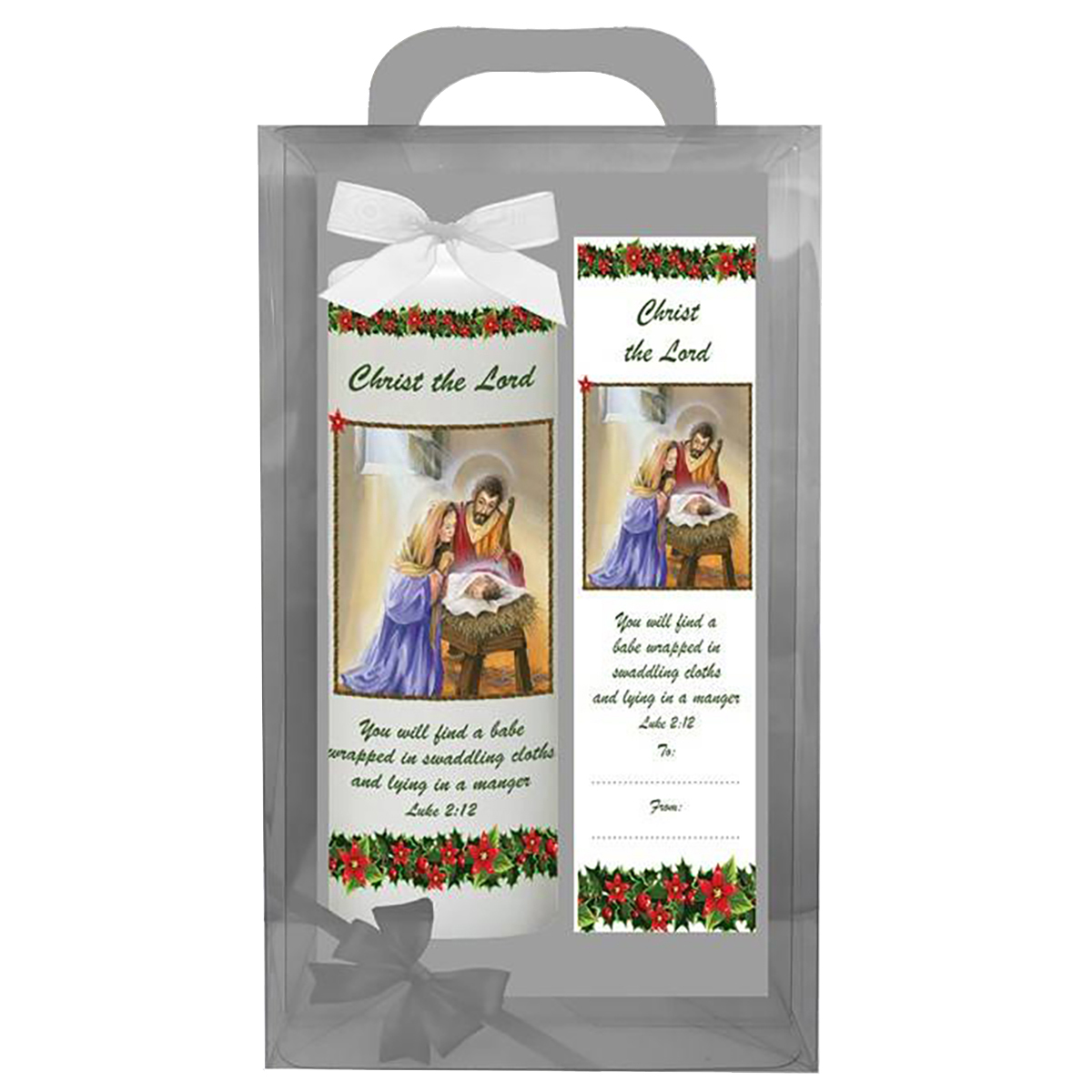 Personalsied Christmas Candle - Xmas Religious - Jesus