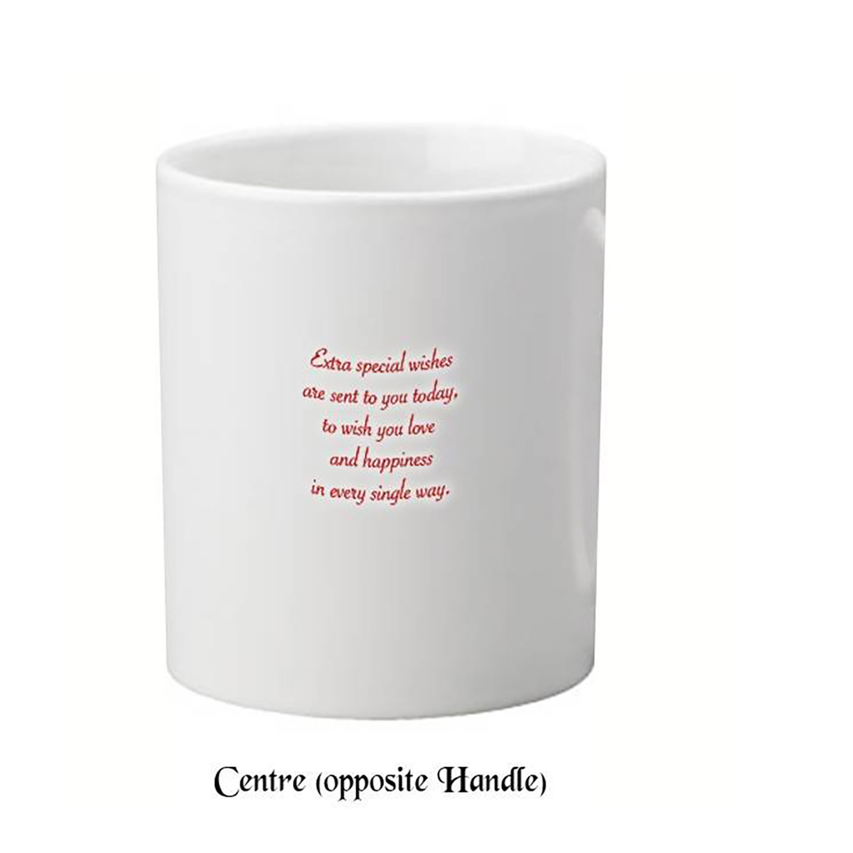 Personalised Mothers Day Mug Gift - Teddy & Red Rose