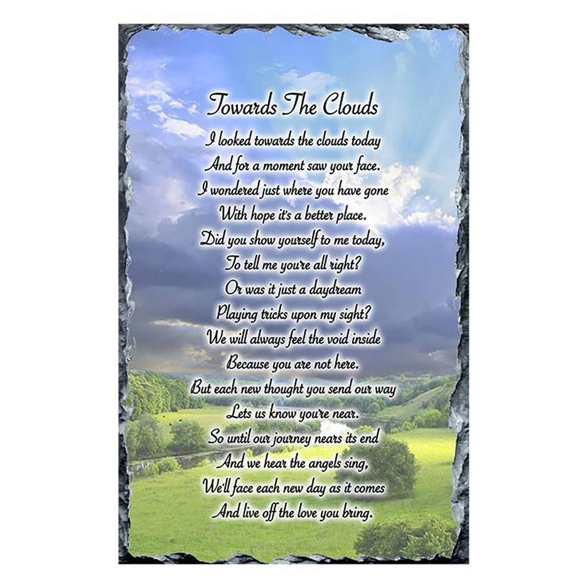 Personalsied Remembrance Slate - Meadow