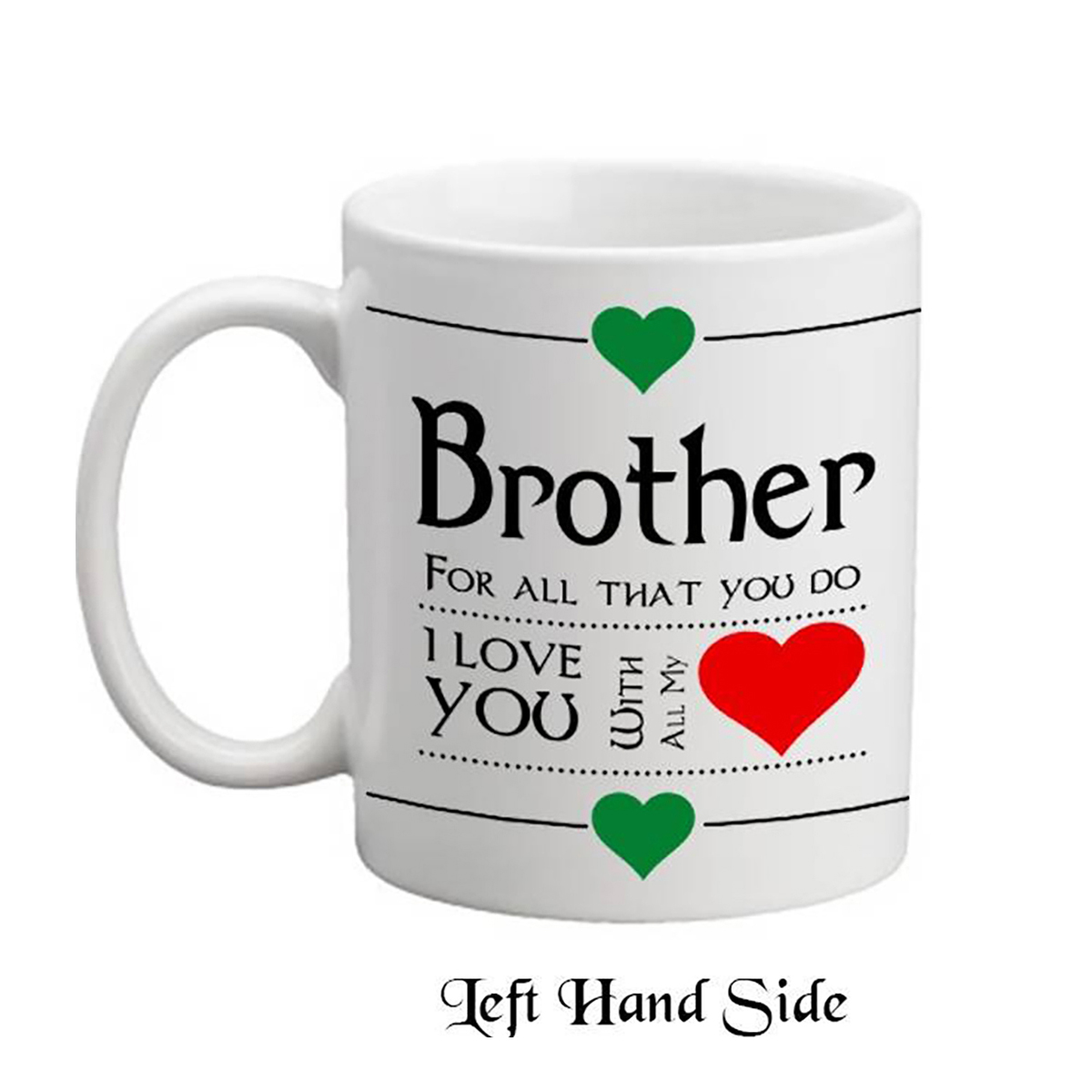 I Love You Heart Brother Mug