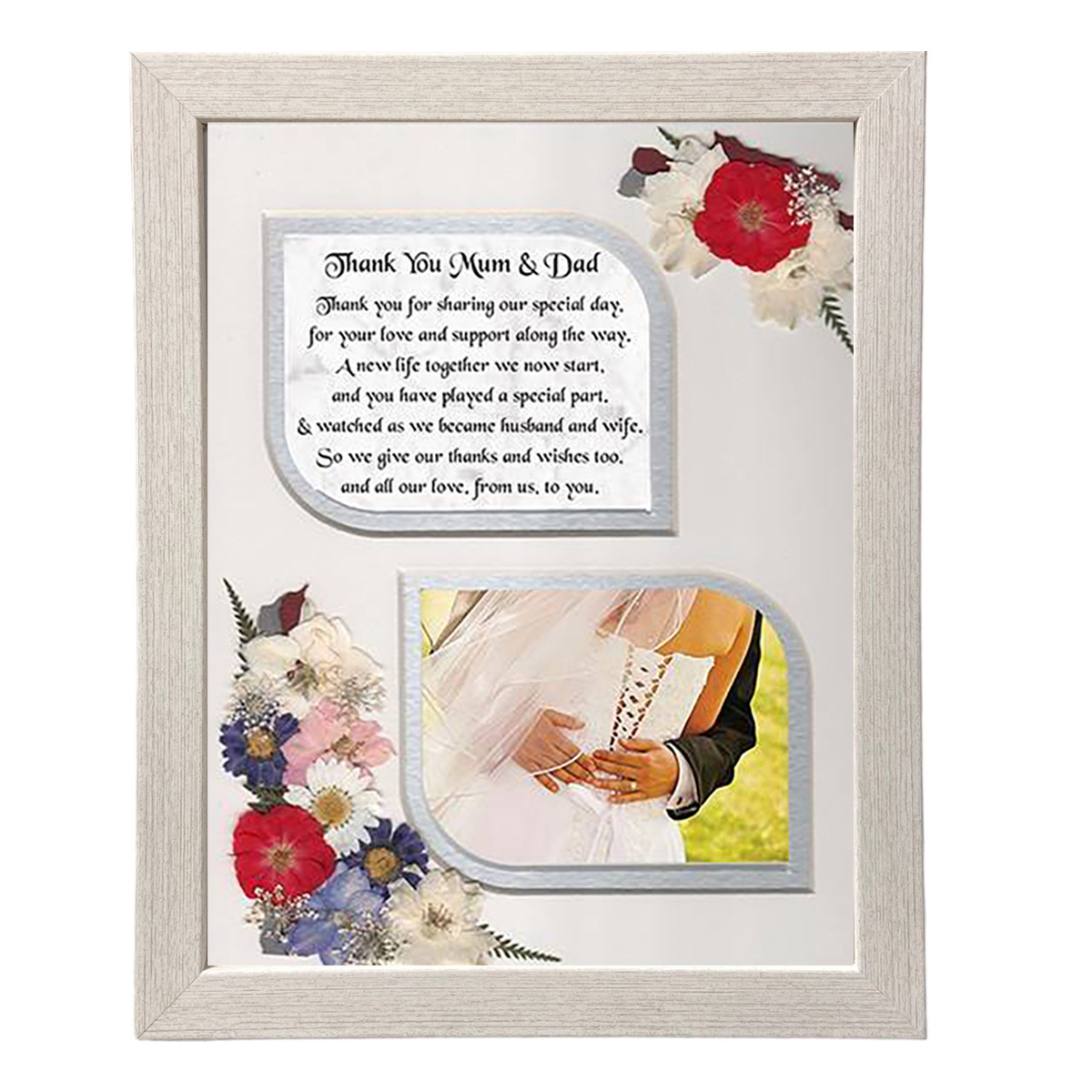 Personalised Wedding Thank You Frame - Wedding Thank You Mum & Dad