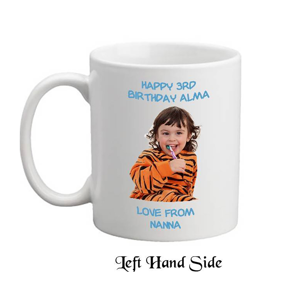Personalised Birthday Mug Gift - Age 3 - Birthday Party with Photo