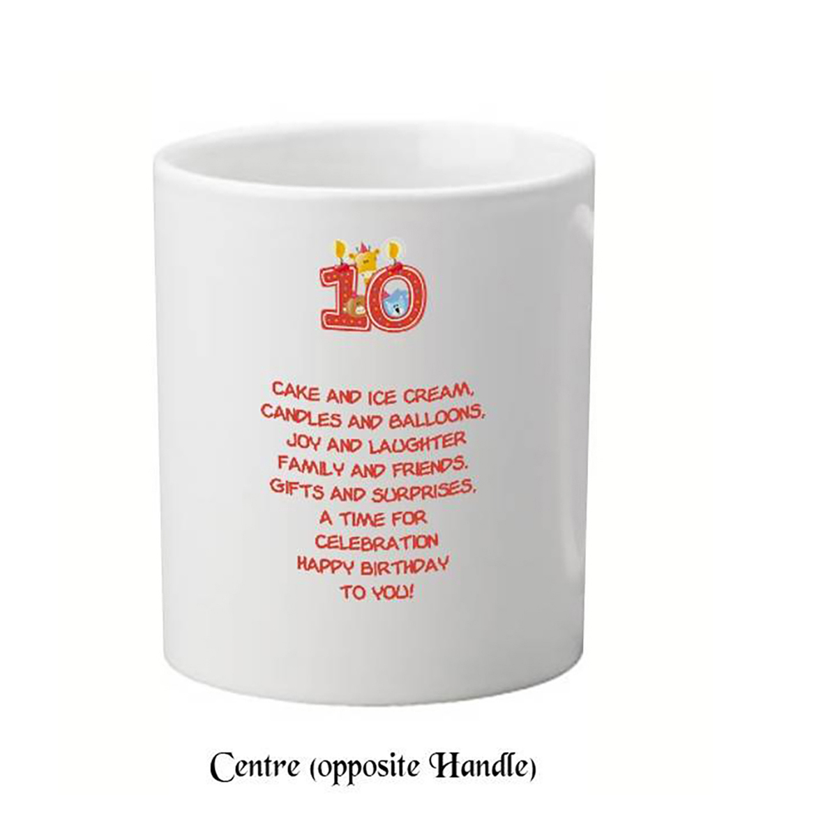 Personalised Birthday Mug Gift - Age 10 - Birthday Party with Photo