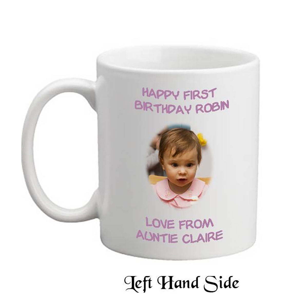 Personalised Birthday Mug Gift - Age 1 - Birthday Party with Photo